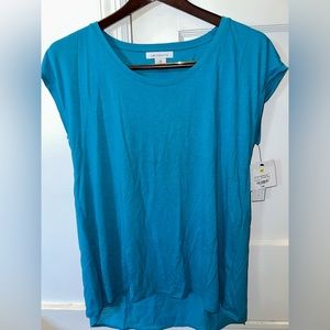 Liz Claiborne SS Knit Woven Tee